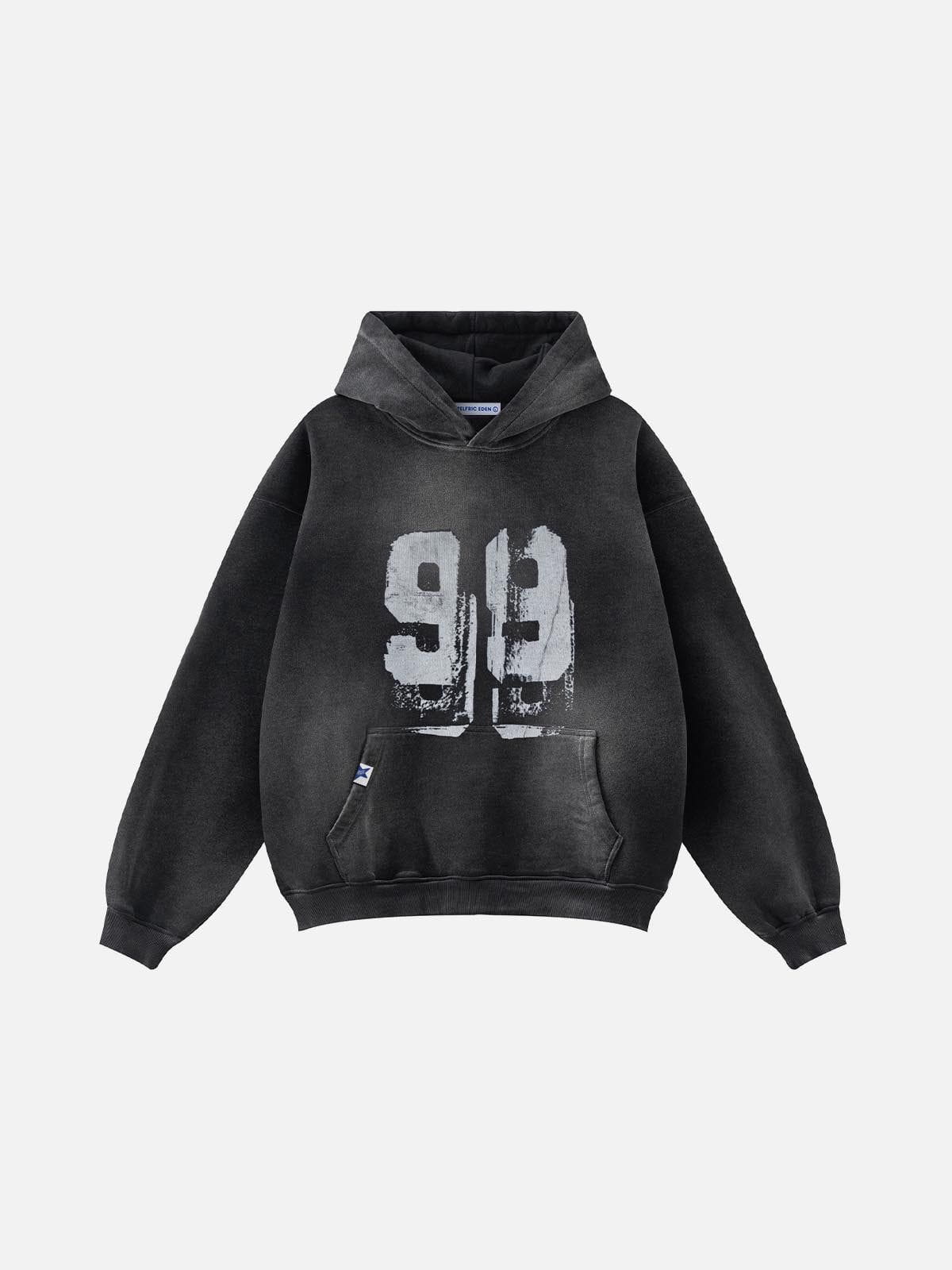 Aelfric Eden Graffiti Number Hoodie