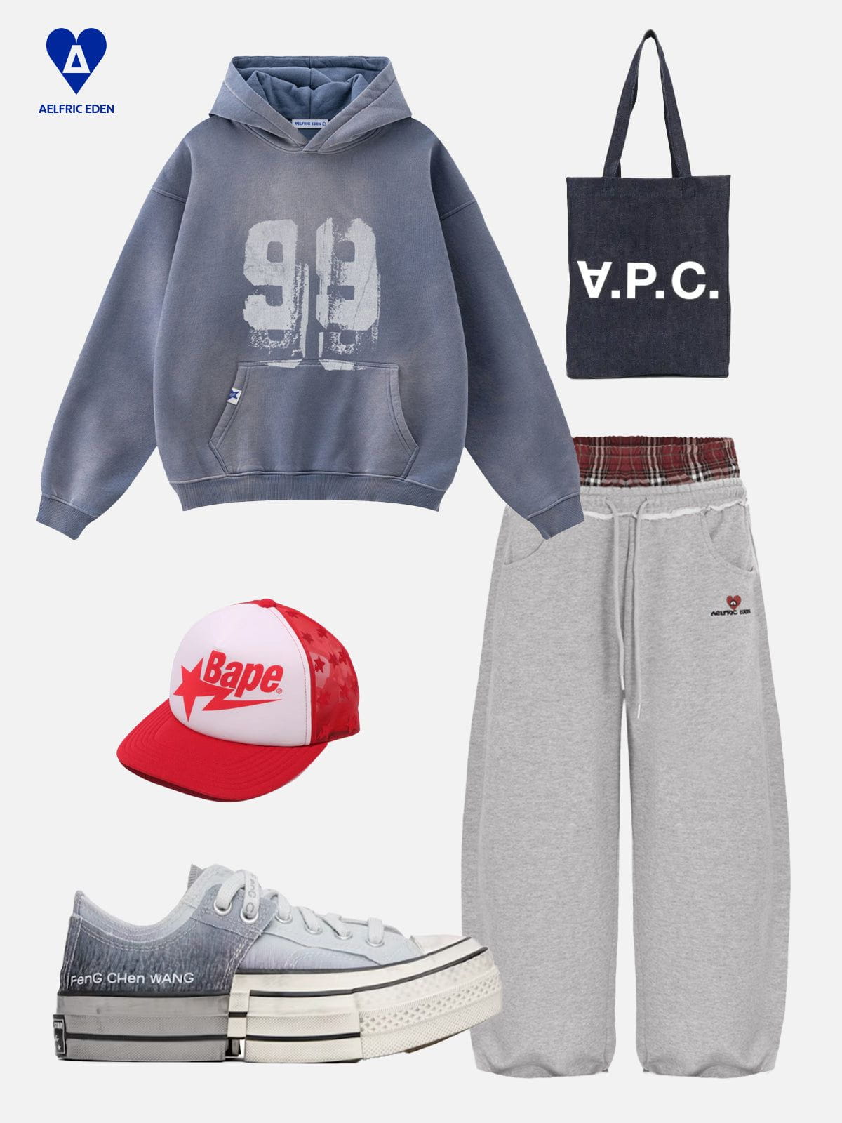 Aelfric Eden Graffiti Number Hoodie