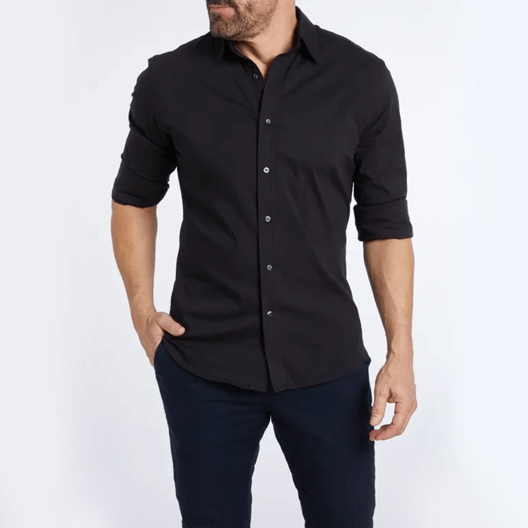 🔥2025 Hot Sale🔥Oxford Stretch Zip Shirt