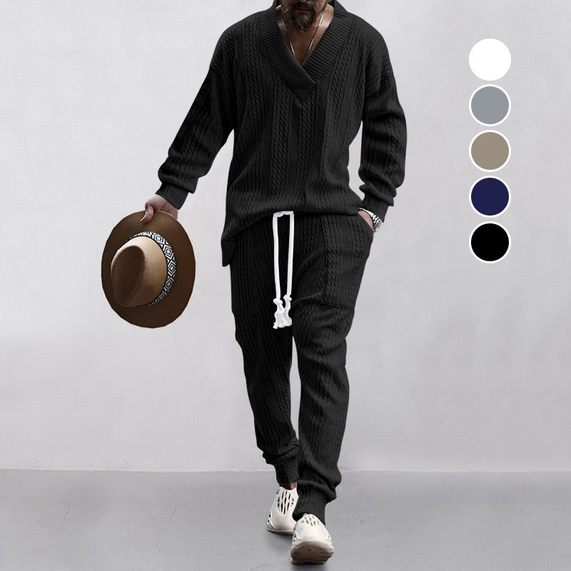 Cozy V-Neck Lounge Set
