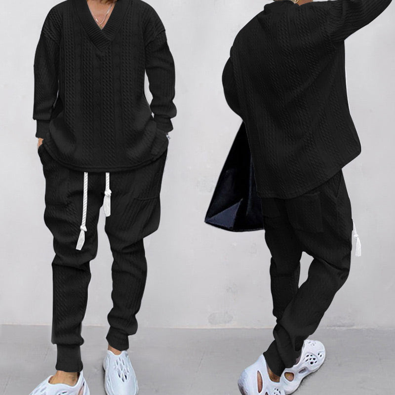 Cozy V-Neck Lounge Set