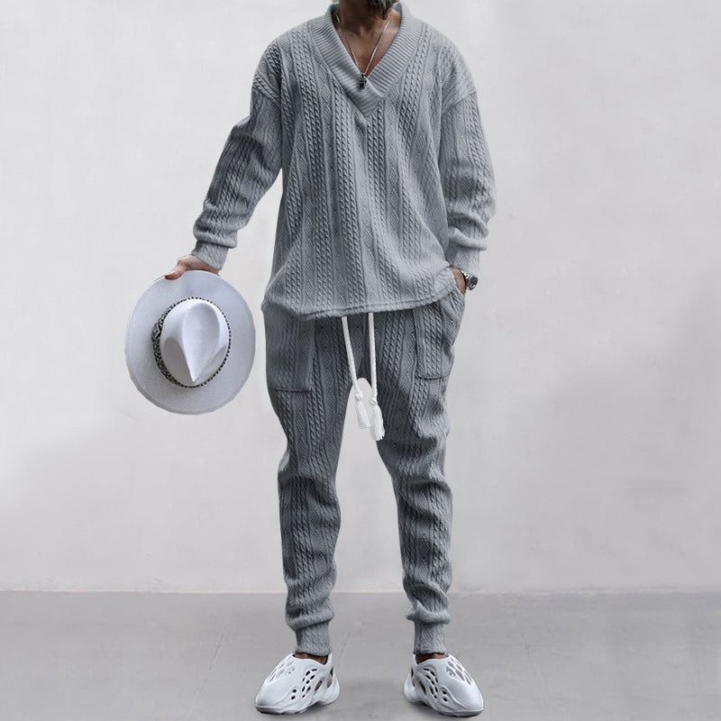Cozy V-Neck Lounge Set