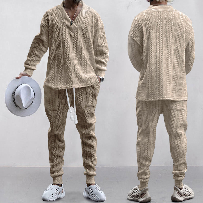 Cozy V-Neck Lounge Set